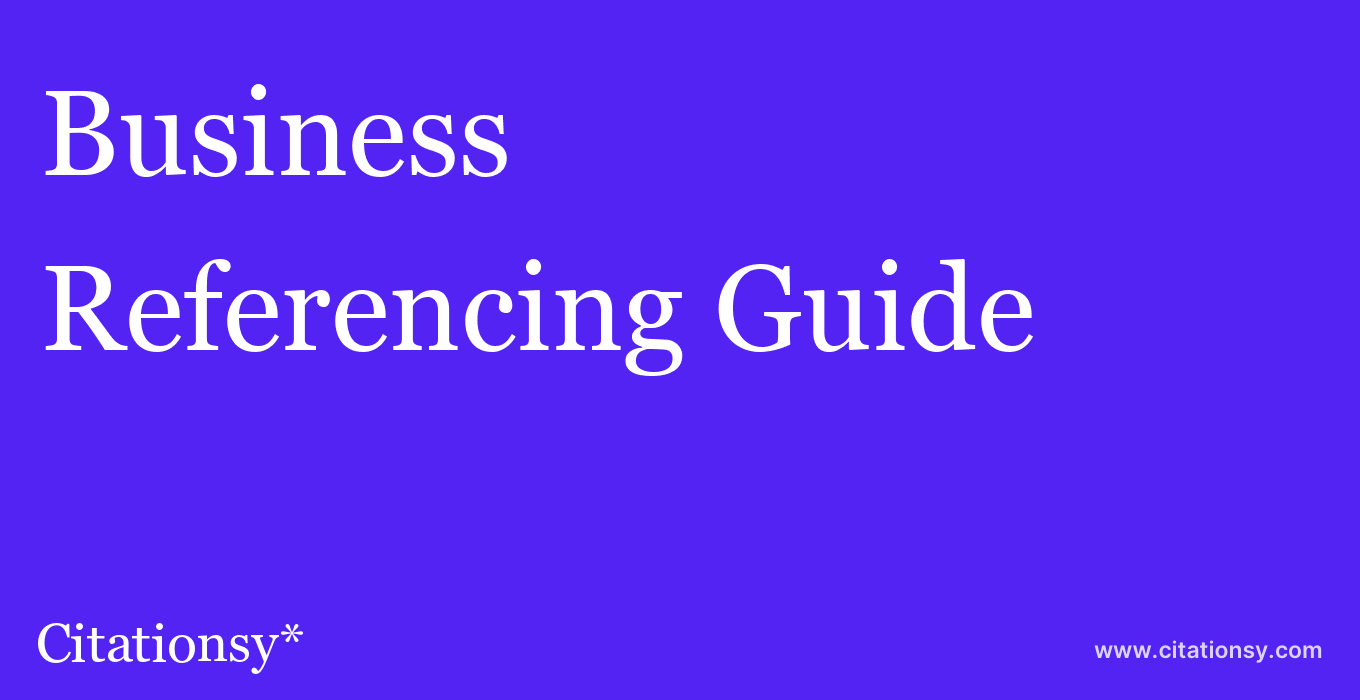 cite Business & Information Systems Engineering  — Referencing Guide